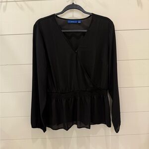 Black Long Sleeve Women's Top